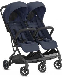 Twin Sketch - Passeggino Gemellare Leggero Compatto fino a 15 Kg Navy