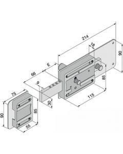 Serratura Ferroglietto 6 Mandate 012.50.50.1 - 1250501