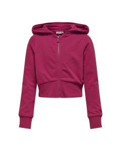 ONLY KIDS BELLA LIFE L/S ZIP HOOD SHORT UB SWT