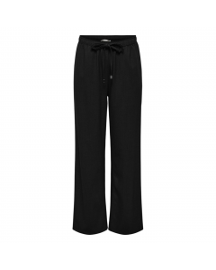 ONLY ISADORA REG PULL-UP WIDE PANT PNT L.32 BLACK