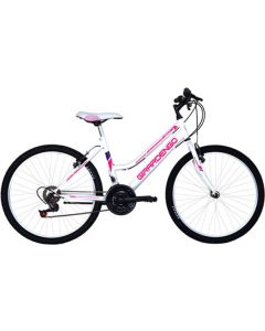 Donna Mountain Bike MTB 26&quot Bianco Fucsia - TMD26118B