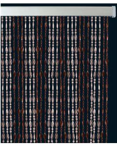 Tendina Pronta Twist Plastica Kristal/Marrone cm 120 H.cm 230