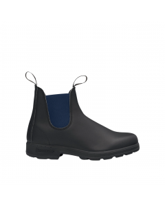 BLUNDSTONE #1917 BLACK LEATHER NAVY ELASTIC