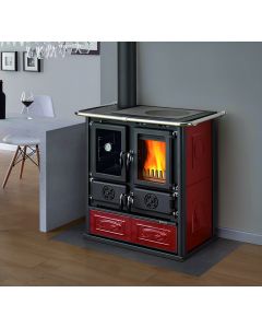 Cucina a Legna Forno 7.9 kW Bordeaux Rosetta Sinistra 5.0 Vst