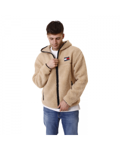 TOMMY JEANS TJM SHERPA ZIP THRU HOODIE