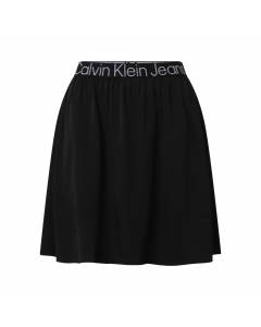 CALVIN KLEIN JEANS LOGO ELASTIC MINI SKIRT