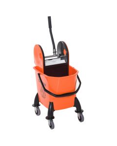 Carrello Delle Pulizie Professionale Strizzatore Arancione 746DH11