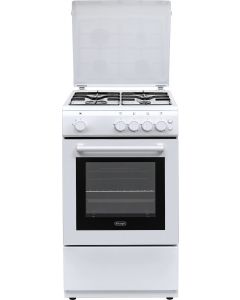 Cucina a Gas 4 Fuochi Forno a Gas 50x50 cm Bianco DL 554 GW