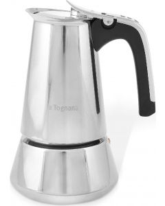 Caffettiera 6 Tazze Moka Macchinetta Caff&egrave Inox V573006RIND