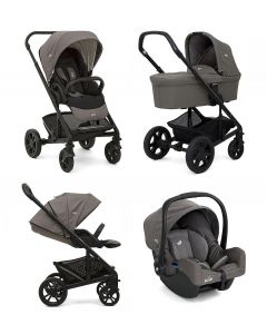 Chrome - Passeggino Trio Leggero 0-3 Anni Isofix Foggy Grey