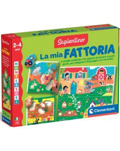 Sapientino Montessori Flashcards La Mia Fattoria Gioco Educativo 2+