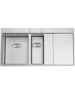 Lavello Cucina 1 Vasca e Mezzo Incasso Gocciolatoio Dx 100 cm 08X2ML7F148A2