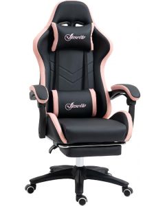 Sedia da Gaming Rosa Altezza RegolabileReclinabile 65x65x121-129 cm