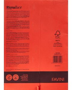 Risma Carta A4 300 Fogli Rosso Rismaluce A66C304