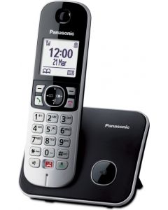 Telefono Cordless senza Fili con Vivavoce Nero - KX-TG6851JTB