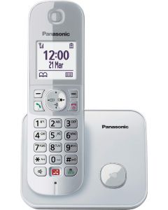 Telefono Cordless senza Fili con Vivavoce Silver - KX-TG6851JTS