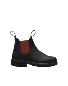 BLUNDSTONE #581 KIDS BLACK & RED LEATHER