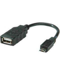 Cavo di interfaccia e adattatore Micro-USB B USB 2.0 A Nero RO11.02.8311