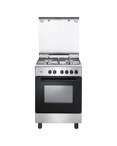 Cucina a Gas 4 Fuochi Forno Elettrico 60x60 A Inox DGX64L De Longhi