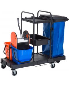 Carrello Pulizie Professionale Multiuso 2 Secchi Capacita&#039 18L 720-00