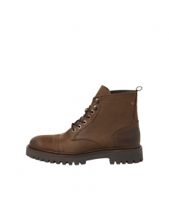 JACK JONES ENZO LEATHER BOOT SN BROWN STONE