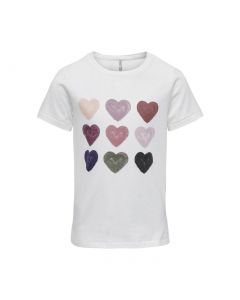 ONLY KIDS KOGKITA HEART T-SHIRT