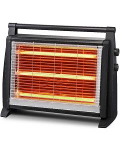 Stufa Elettrica al Quarzo 1800W con Termostato Regolabile LX-2831