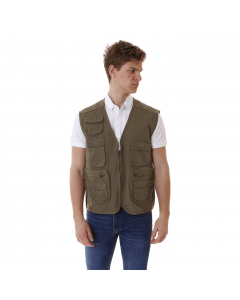 BUNF GILET UOMO TASCONATO COTONE