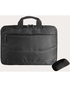 Borsa per Notebook fino a 14&quot Nero + Mouse Wireless BU-BIDEA1314-WM-BK