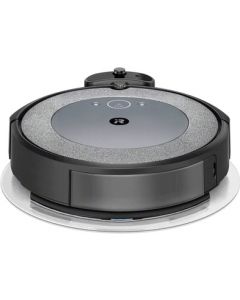 Robot Aspirapolvere senza Sacco Rotondo Nero/Grigio Roomba Combo i5