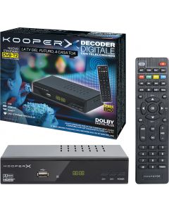 Decoder Digitale Terrestre DVB-T2 HEVC MPEG-4 HD-Plus 5902390