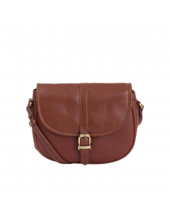 BARBOUR MEDIUM LEATHER SADDLE BAG