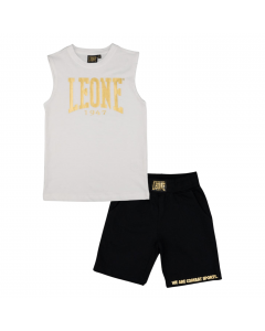 LEONE COMPLETO TANK+SHORT GOLD JUNIOR