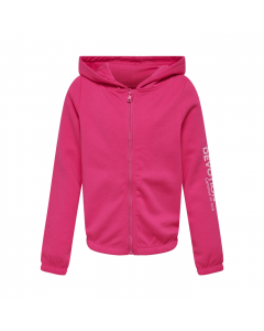 ONLY KIDS STASIA L/S SHORT ZIP HOOD SWEATSHIRT