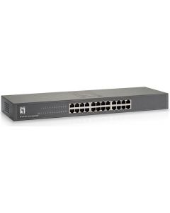 Switch di Rete Non Gestito Gigabit Ethernet Nero GSW-2457