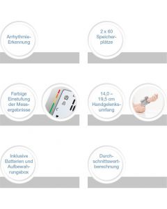 Misuratore di Pressione da polso / braccio Automatico 60 Memorie SBC15