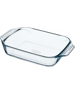 Tegame rettangolare in vetro borosilicato 35x23 cm 408B Optimum