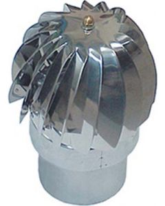 Ventolino Girevole Base Tonda Maschio Zincato cm 15