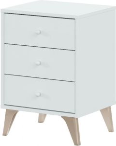 Comodino Camera da Letto legno 40x33.5x56h cm Bianco 007803A