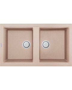 Lavello cucina 2 Vasche eff. Fragranite Incasso 86 cm Avena LGB45051