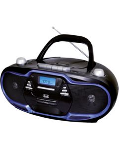 Radio Stereo Portatile Boombox Ghetto Blaster Mp3 Nero Blu CMP 574 USB