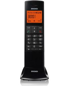 Telefono Cordless DECT GAP 50 rubrica id Chiamante Lemure Nero