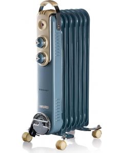 Termosifone Elettrico Radiatore Olio 7 Elementi 1500W Blu 00B083705AR0