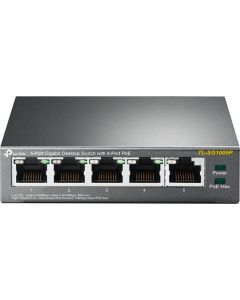 Switch 5 Porte 4 x PoE Gigabit Ethernet Switch NO Gestito TL-SG1005P