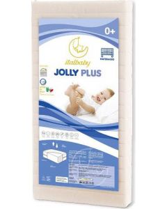 JOLLY PLUS Materasso Lettino Anallergico 0+ 120x12x60 cm Bianco 0100300