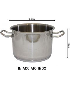 Pentola Veronica cm 24 Inox per Induzione R1367