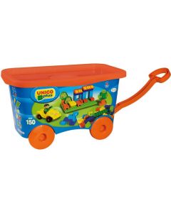 Unicoplus Carrello Set Mattoncini 150 Pz Costruzioni 18+ Mesi