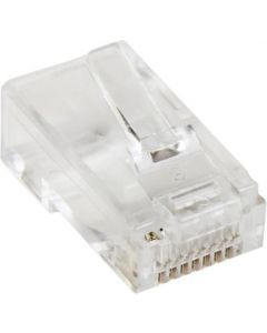 Confezione n&deg 50 Plug Connettori Cat5e RJ-45 Trasparente CRJ4550PK