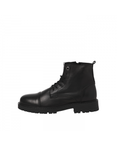 JACK JONES TREMOR LEATHER BOOT SN ANTHRACITE