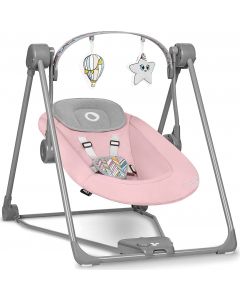 Otto - Sdraietta Neonato Elettrica Max 9 Kg Dondolo Altalena Pink Baby